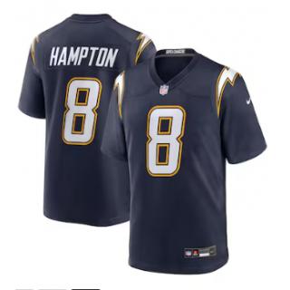 Omarion Hampton, Los Angeles Chargers Nike Jersey - Navy